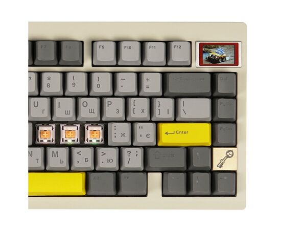 Клавіатура Epomaker TH80 Pro V2 75 Wisteria Tactile Switch Hot-Swap LCD Screen RGB Wireless/Bluetooth/USB UA White (TH80-PROV2-W-WT), зображення 2 Клавіатура Epomaker TH80 Pro V2 75 Wisteria Tactile Switch Hot-Swap LCD Screen RGB Wireless/Bluetooth/USB UA White (TH80-PROV2-W-WT), зображення 2