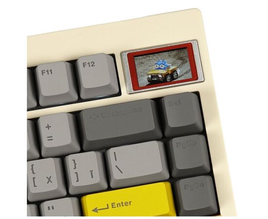 Клавіатура Epomaker TH80 Pro V2 75 Wisteria Tactile Switch Hot-Swap LCD Screen RGB Wireless/Bluetooth/USB UA White (TH80-PROV2-W-WT), зображення 3 Клавіатура Epomaker TH80 Pro V2 75 Wisteria Tactile Switch Hot-Swap LCD Screen RGB Wireless/Bluetooth/USB UA White (TH80-PROV2-W-WT), зображення 3