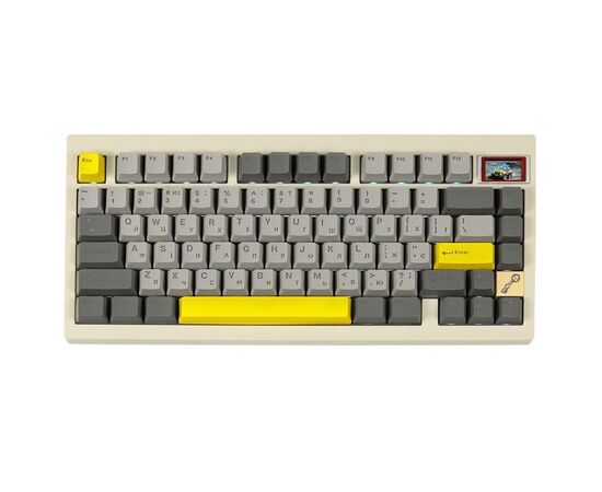 Клавіатура Epomaker TH80 Pro V2 75 Wisteria Tactile Switch Hot-Swap LCD Screen RGB Wireless/Bluetooth/USB UA White (TH80-PROV2-W-WT)