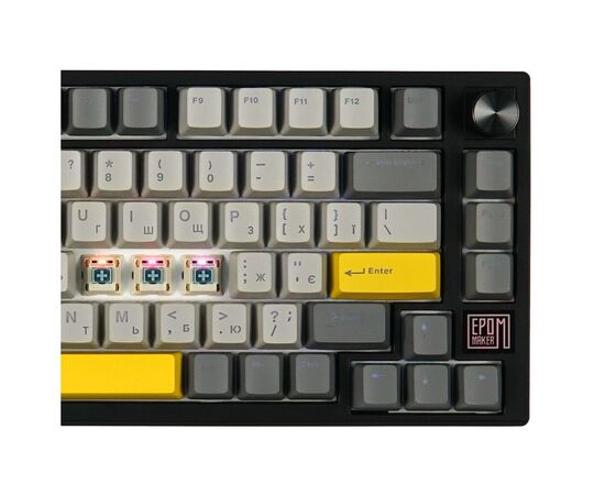 Клавіатура Epomaker TH80 SE 75 Budgerigar V2 Switch Hot-Swap RGB Wireless/Bluetooth/USB UA Black (TH80-SE-B-BV2), зображення 2 Клавіатура Epomaker TH80 SE 75 Budgerigar V2 Switch Hot-Swap RGB Wireless/Bluetooth/USB UA Black (TH80-SE-B-BV2), зображення 2