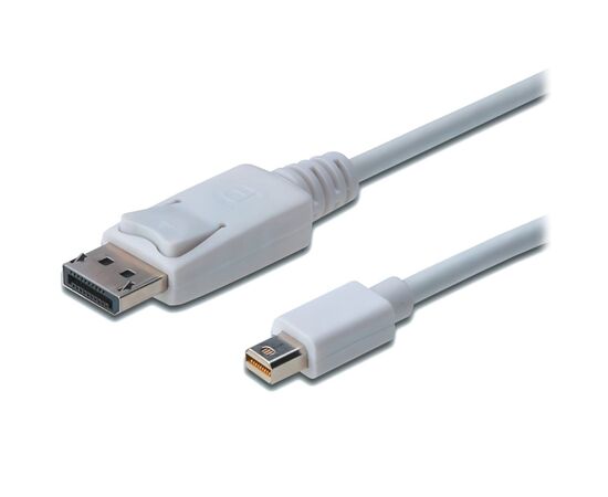 Кабель мультимедийный miniDisplayPort to DisplayPort 1.0m Digitus (AK-340102-010-W)