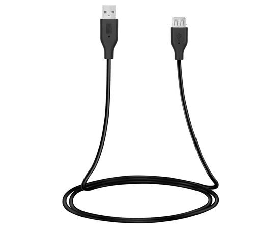 Дата кабель USB 2.0 AM/AF 1.8m black 2E (2E-W-3168M3)