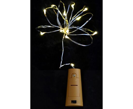 Гирлянда YES! Fun LED Сork light for bottle 15 ламп. молочно-белая, 1,6 м (801136)