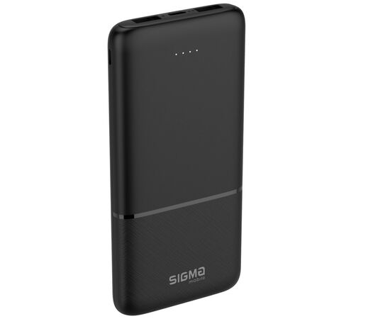 Батарея универсальная Sigma X-power SI10A1 10000mAh, Type-C, 2*USB(2.1Amax) (4827798423615), изображение 2 Батарея универсальная Sigma X-power SI10A1 10000mAh, Type-C, 2*USB(2.1Amax) (4827798423615), изображение 2