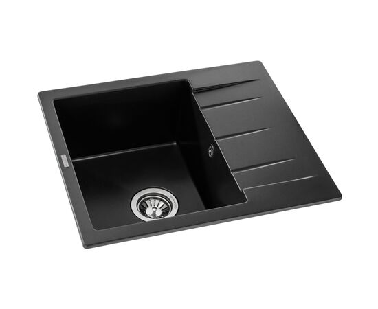 Мойка кухонная GRANADO MADRID black shine (gr1601), изображение 2 Мойка кухонная GRANADO MADRID black shine (gr1601), изображение 2