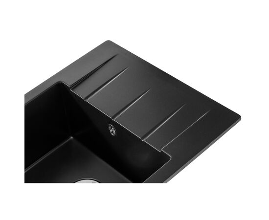 Мойка кухонная GRANADO MADRID black shine (gr1601), изображение 3 Мойка кухонная GRANADO MADRID black shine (gr1601), изображение 3