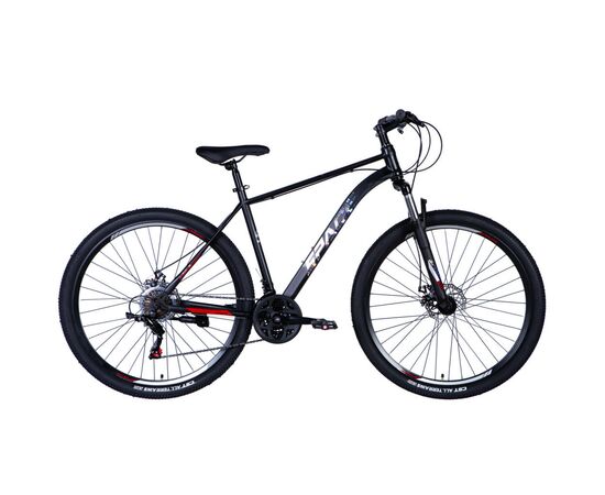 Велосипед Space Neptune (035) AM DD 26" 15" St 2024 Чорно-червоний (OPS-SP-26-029)