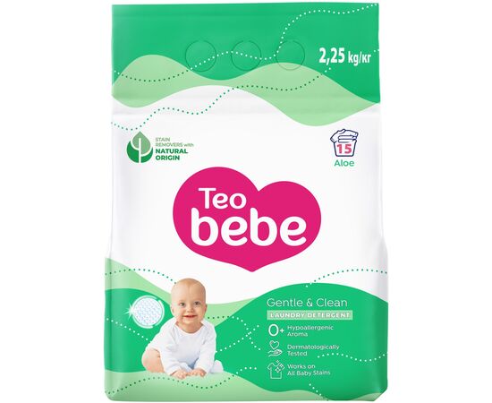 Стиральный порошок Teo bebe Gentle & Clean Aloe 2.25 кг (3800024048456)