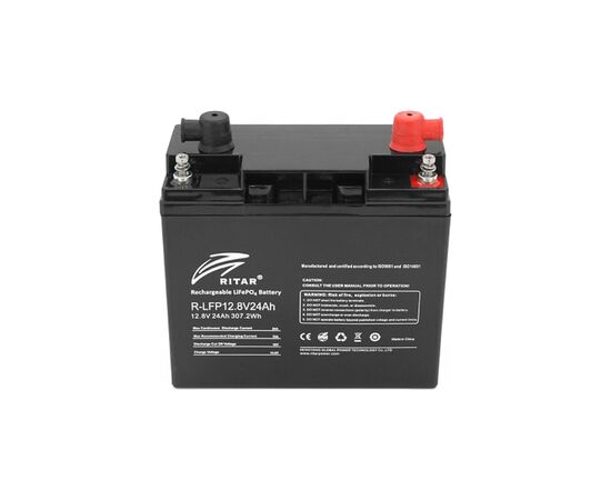 Батарея LiFePo4 Ritar R-LFP 12.8V 24Ah, изображение 2 Батарея LiFePo4 Ritar R-LFP 12.8V 24Ah, изображение 2