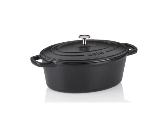 Гусятница Kela Calido чавунна з кришкою 4 л чорна (12861)