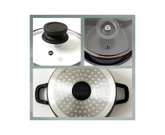 Кастрюля Kela Atura, з кришкою 16 см, 1 л (15169), изображение 2 Кастрюля Kela Atura, з кришкою 16 см, 1 л (15169), изображение 2