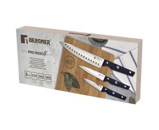 Набор ножей Bergner Pro reeco, 3 предмети (BG-41026-DBL), изображение 3 Набор ножей Bergner Pro reeco, 3 предмети (BG-41026-DBL), изображение 3