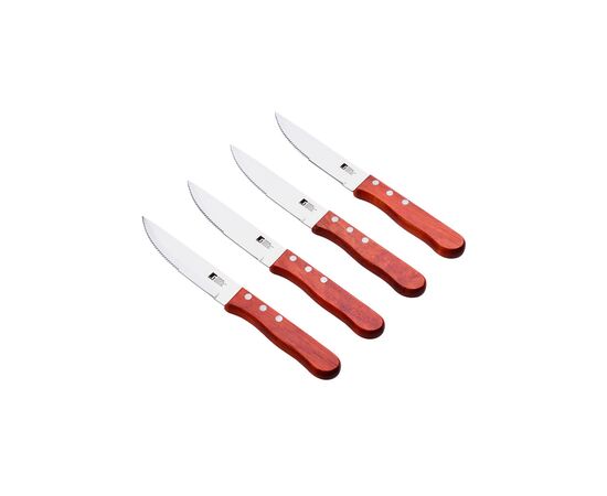 Набор ножей Bergner Bbq lovers для стейків, 4 предмети (BG-40201-MM), изображение 2 Набор ножей Bergner Bbq lovers для стейків, 4 предмети (BG-40201-MM), изображение 2