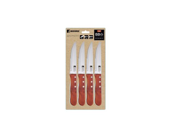 Набор ножей Bergner Bbq lovers для стейків, 4 предмети (BG-40201-MM), изображение 5 Набор ножей Bergner Bbq lovers для стейків, 4 предмети (BG-40201-MM), изображение 5