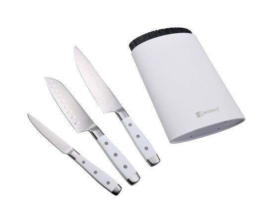 Набор ножей Bergner Naturally з підставкою, 4 предмети (BG-41051-WH), изображение 5 Набор ножей Bergner Naturally з підставкою, 4 предмети (BG-41051-WH), изображение 5