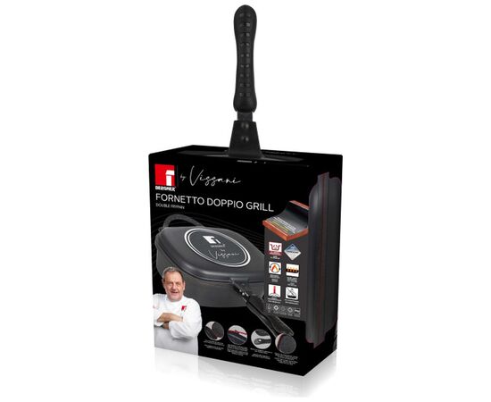 Сковорода Bergner By vissani, подвійна 30 см (BG-32027-MBG), изображение 2 Сковорода Bergner By vissani, подвійна 30 см (BG-32027-MBG), изображение 2