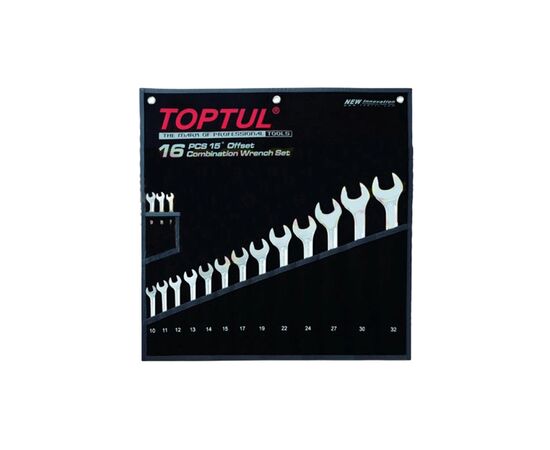 Ключ Toptul ріжково-накидний 16 шт. 7-32 Hi-Performance (GPAX1601)