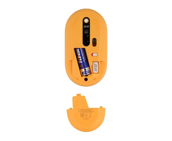 Мышка 2E MF300 CAPYBARASUNSET Silent Wireless/Bluetooth Yellow (2E-MF300WCAPIBARAYW), изображение 3 Мышка 2E MF300 CAPYBARASUNSET Silent Wireless/Bluetooth Yellow (2E-MF300WCAPIBARAYW), изображение 3