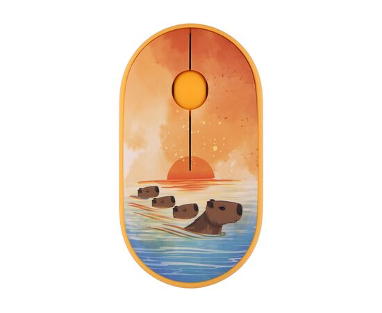 Мышка 2E MF300 CAPYBARASUNSET Silent Wireless/Bluetooth Yellow (2E-MF300WCAPIBARAYW)