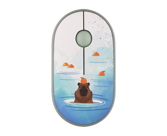 Мышка 2E MF300 CAPYBARATANGERINE Silent Wireless/Bluetooth Green (2E-MF300WCAPIBARAGN)