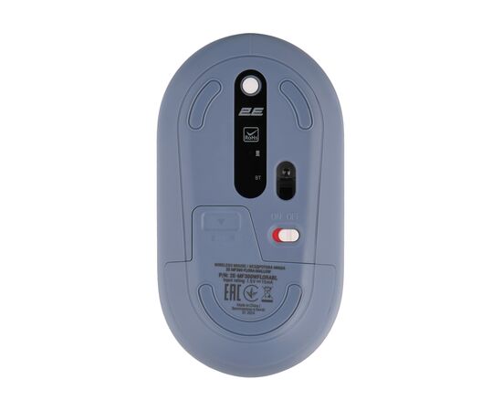 Мышка 2E MF300 FLORAMALLOW Silent Wireless/Bluetooth Blue (2E-MF300WFLORABL), изображение 2 Мышка 2E MF300 FLORAMALLOW Silent Wireless/Bluetooth Blue (2E-MF300WFLORABL), изображение 2