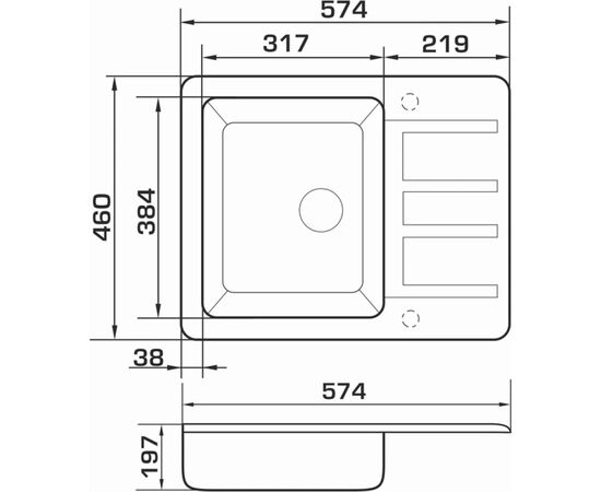 Мойка кухонная GRANADO ALANIS terra (gr2703), изображение 7