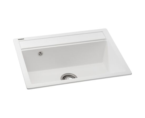 Мойка кухонная GRANADO ARTES white з сифоном (gr3605), изображение 2 Мойка кухонная GRANADO ARTES white з сифоном (gr3605), изображение 2