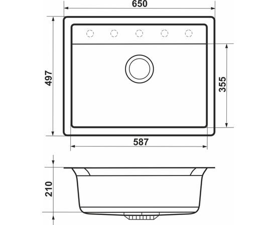Мойка кухонная GRANADO ARTES white з сифоном (gr3605), изображение 7 Мойка кухонная GRANADO ARTES white з сифоном (gr3605), изображение 7
