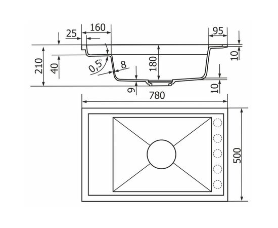 Мийка кухонна GRANADO Estella terra (gr3303), зображення 7 Мийка кухонна GRANADO Estella terra (gr3303), зображення 7