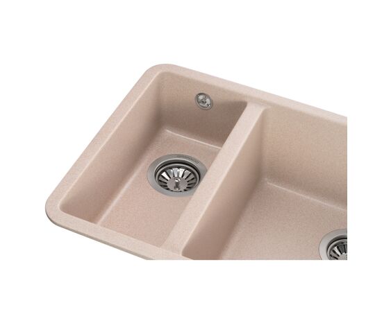 Мойка кухонная GRANADO Under top DOUBLE avena (gr3402), изображение 3 Мойка кухонная GRANADO Under top DOUBLE avena (gr3402), изображение 3