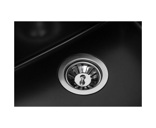 Мойка кухонная GRANADO Under top DOUBLE black shine (gr3401), изображение 5 Мойка кухонная GRANADO Under top DOUBLE black shine (gr3401), изображение 5