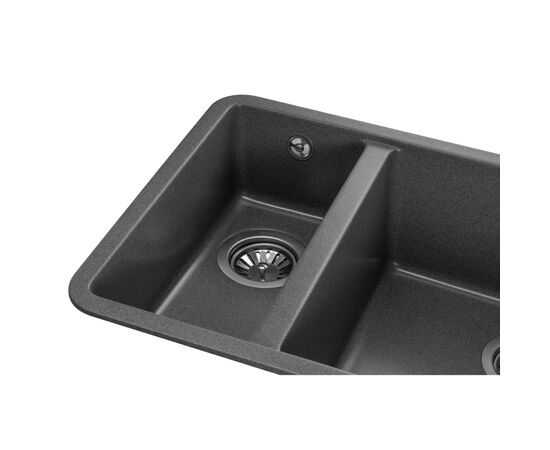 Мойка кухонная GRANADO Under top DOUBLE grafito (gr3409), изображение 5 Мойка кухонная GRANADO Under top DOUBLE grafito (gr3409), изображение 5