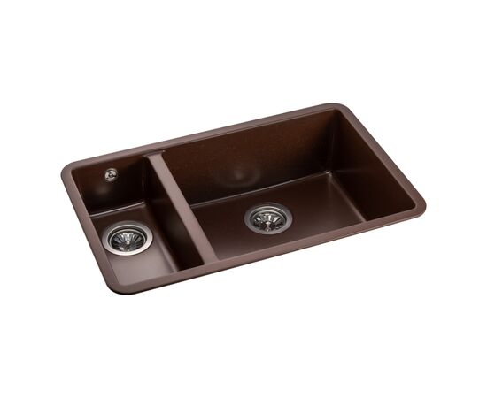 Мойка кухонная GRANADO Under top DOUBLE marron (gr3406), изображение 2