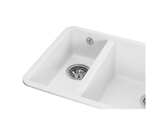 Мойка кухонная GRANADO Under top DOUBLE white (gr3405), изображение 5