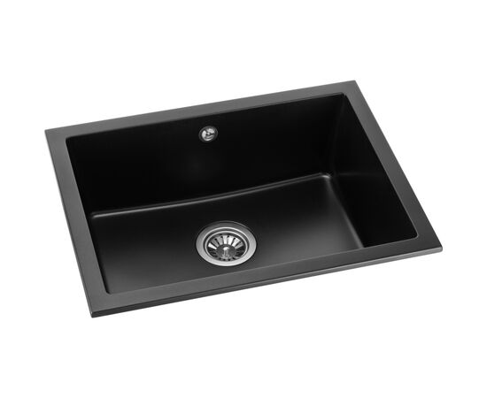 Мийка кухонна GRANADO Under top L black shine (gr3501), зображення 2