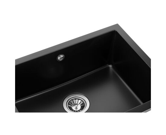Мийка кухонна GRANADO Under top L black shine (gr3501), зображення 5