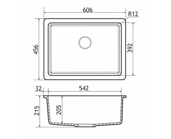 Мойка кухонная GRANADO Under top L marron (gr3506), изображение 7 Мойка кухонная GRANADO Under top L marron (gr3506), изображение 7