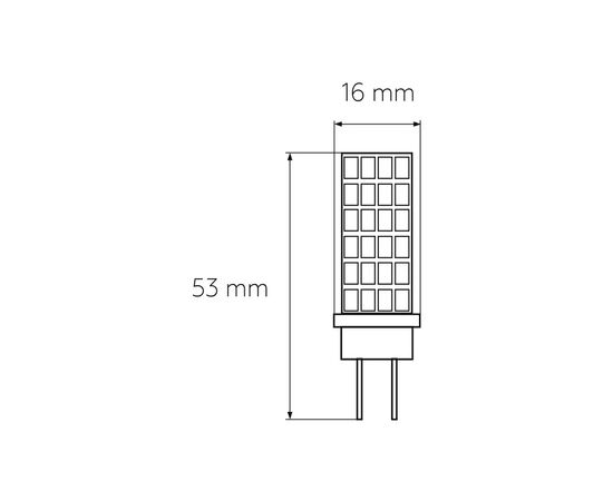 Лампочка Eurolamp Светодиодная капсульная лампа EUROLAMP LED силикон G4 5W 500Lm 400 (LED-G4-0540(220)), зображення 3 Лампочка Eurolamp Светодиодная капсульная лампа EUROLAMP LED силикон G4 5W 500Lm 400 (LED-G4-0540(220)), зображення 3