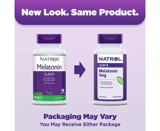 Амінокислота Natrol Мелатонін, 1 мг, Melatonin, 90 таблеток (NTL-00465), зображення 3 Амінокислота Natrol Мелатонін, 1 мг, Melatonin, 90 таблеток (NTL-00465), зображення 3