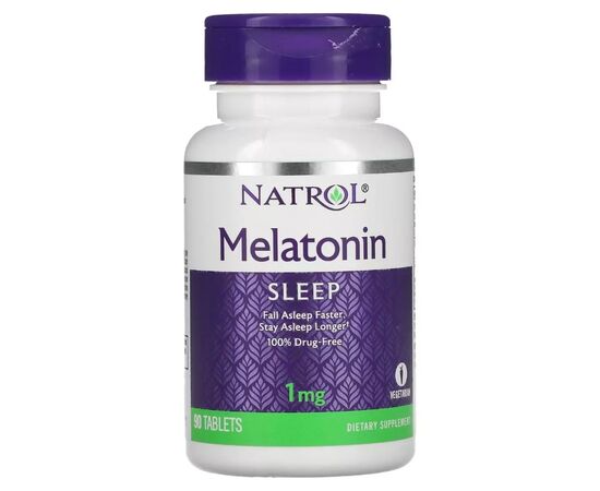Аминокислота Natrol Мелатонин, 1 мг, Melatonin, 90 таблеток (NTL-00465)