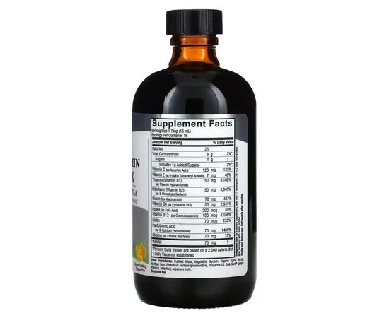 Вітамін Nature's Answer Рідкий комплекс вітамінів групи B, смак мандарину, Liquid (NTA-26105), зображення 2 Вітамін Nature's Answer Рідкий комплекс вітамінів групи B, смак мандарину, Liquid (NTA-26105), зображення 2