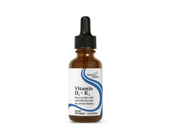 Вітамін Seeking Health Вітамін D3+K2 у краплях, Vitamin D3+K2 Drops, 30 мл (SKH-52135)