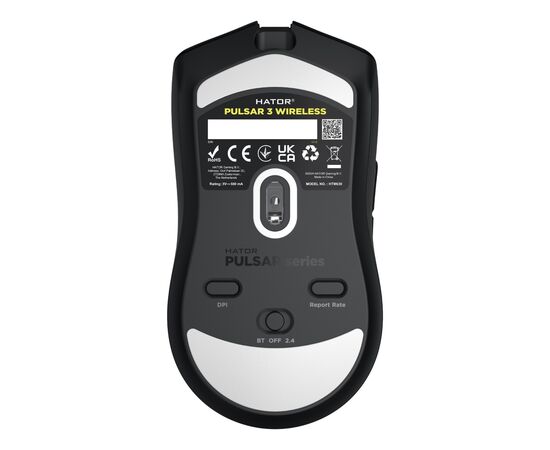 Мишка Hator Pulsar 3 Wireless Black (HTM630), зображення 5 Мишка Hator Pulsar 3 Wireless Black (HTM630), зображення 5