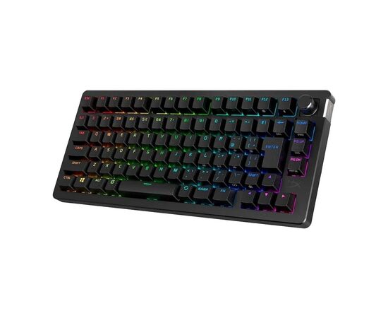 Клавиатура HyperX Alloy Rise 75 PBT HX Red Wireless UA Black (91Y91AA), изображение 3 Клавиатура HyperX Alloy Rise 75 PBT HX Red Wireless UA Black (91Y91AA), изображение 3