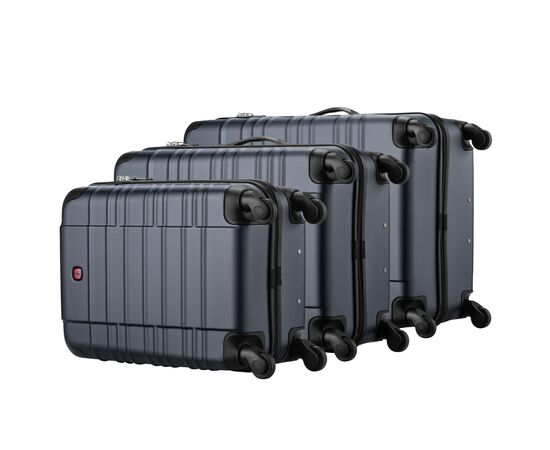 Набор чемоданов Wenger Amplar 3 в 1 (S,M,L) пластик, 4 колеса, синій (653150), изображение 7 Набор чемоданов Wenger Amplar 3 в 1 (S,M,L) пластик, 4 колеса, синій (653150), изображение 7