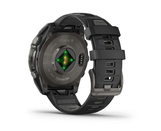 Смарт-часы Garmin fenix 8 47mm, AMOLED, Saph, CrbnGryTi/Blk, Blk/PebbleGryBnd, GPS (010-02904-21), изображение 6 Смарт-часы Garmin fenix 8 47mm, AMOLED, Saph, CrbnGryTi/Blk, Blk/PebbleGryBnd, GPS (010-02904-21), изображение 6
