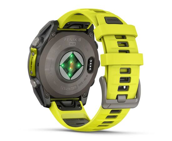 Смарт-часы Garmin fenix 8 47mm,Saph Solar, BareTi/Graphite,AmpYe/GrphBnd (010-02906-21), изображение 6 Смарт-часы Garmin fenix 8 47mm,Saph Solar, BareTi/Graphite,AmpYe/GrphBnd (010-02906-21), изображение 6