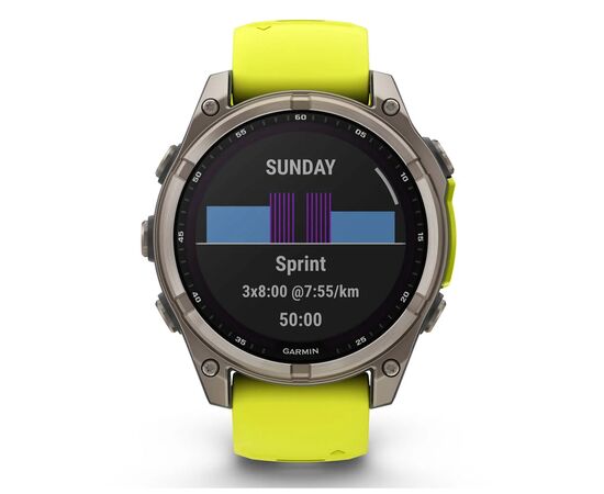 Смарт-часы Garmin fenix 8 47mm,Saph Solar, BareTi/Graphite,AmpYe/GrphBnd (010-02906-21), изображение 7 Смарт-часы Garmin fenix 8 47mm,Saph Solar, BareTi/Graphite,AmpYe/GrphBnd (010-02906-21), изображение 7