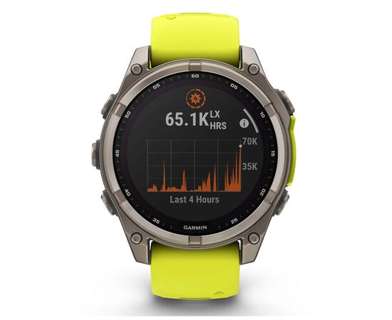 Смарт-часы Garmin fenix 8 47mm,Saph Solar, BareTi/Graphite,AmpYe/GrphBnd (010-02906-21), изображение 9 Смарт-часы Garmin fenix 8 47mm,Saph Solar, BareTi/Graphite,AmpYe/GrphBnd (010-02906-21), изображение 9