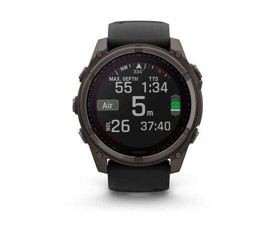 Смарт-часы Garmin fenix 8 51mm,Saph Solar,CrbnGry Ti/Blk,Blk/PblGryBnd (010-02907-11), изображение 7 Смарт-часы Garmin fenix 8 51mm,Saph Solar,CrbnGry Ti/Blk,Blk/PblGryBnd (010-02907-11), изображение 7